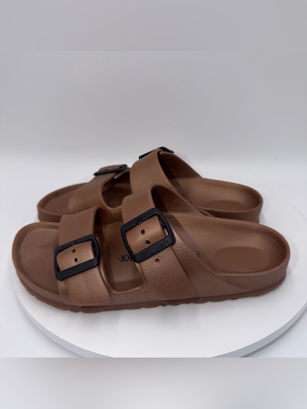 Birkenstock Arizona EVA Copper Rubber Waterproof Slides Sandals Women EU37/US 6